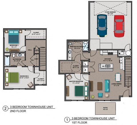 Whitney II Floorplan at The Edison at Woodbury, Woodbury, MN